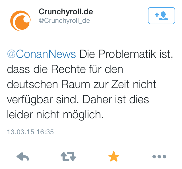 @Crunchyroll_de antwortet @ConanNews