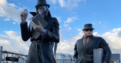 Neue Statue von Gin und Wodka in Conan Town